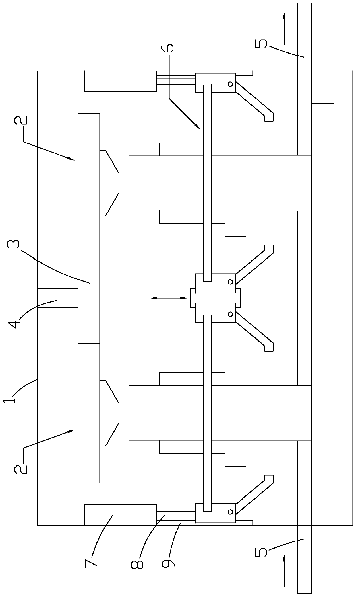 Punching device used for production of pipe molds