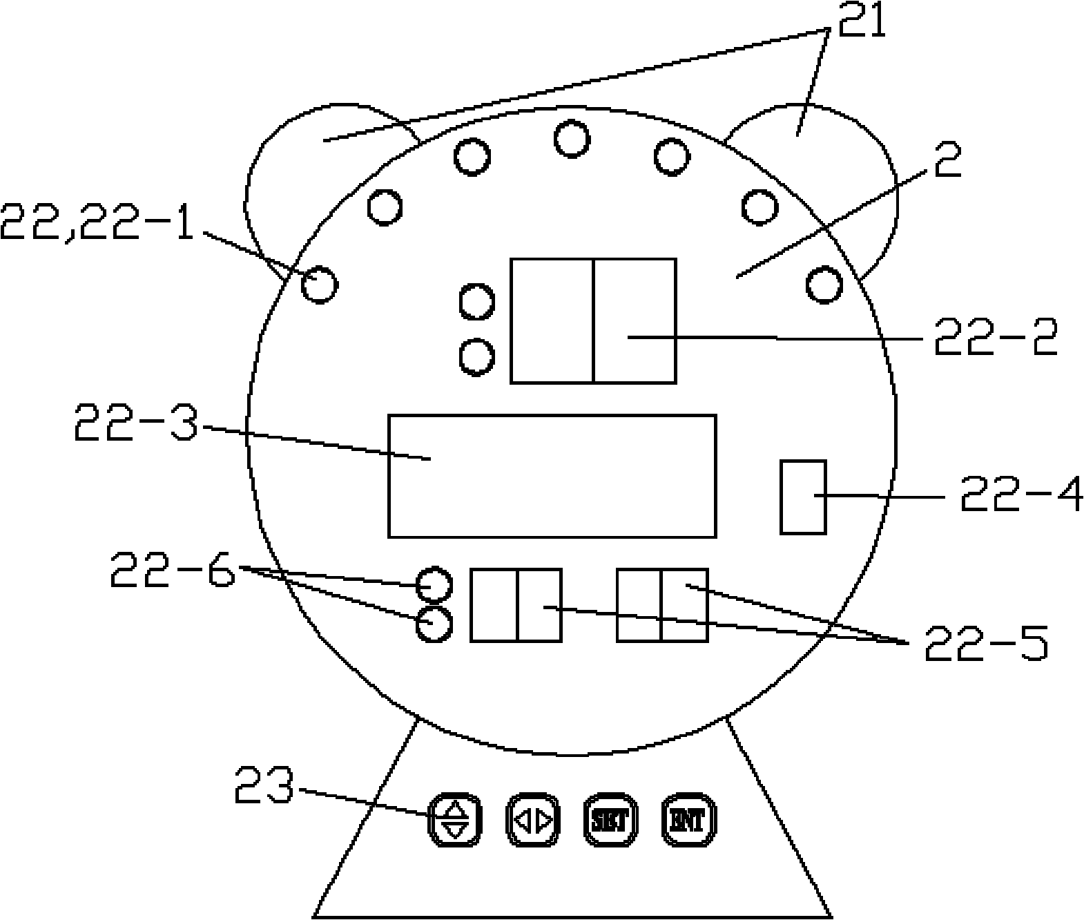 Electronic temperature-measuring and sweat-measuring pajama