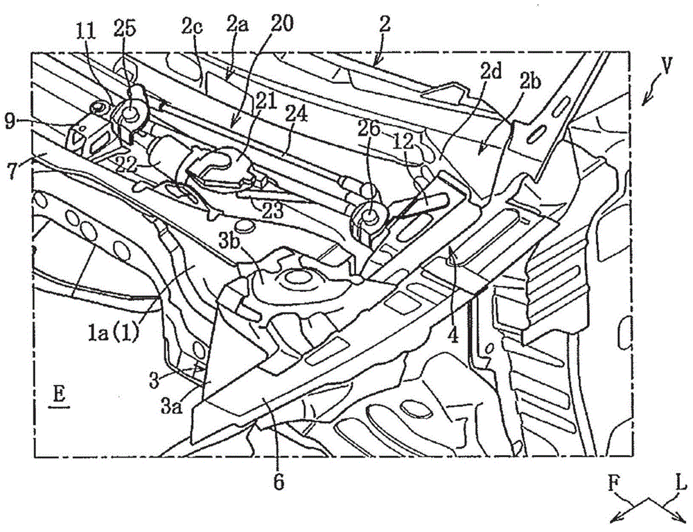 Front vehicle-body structure of vehicle