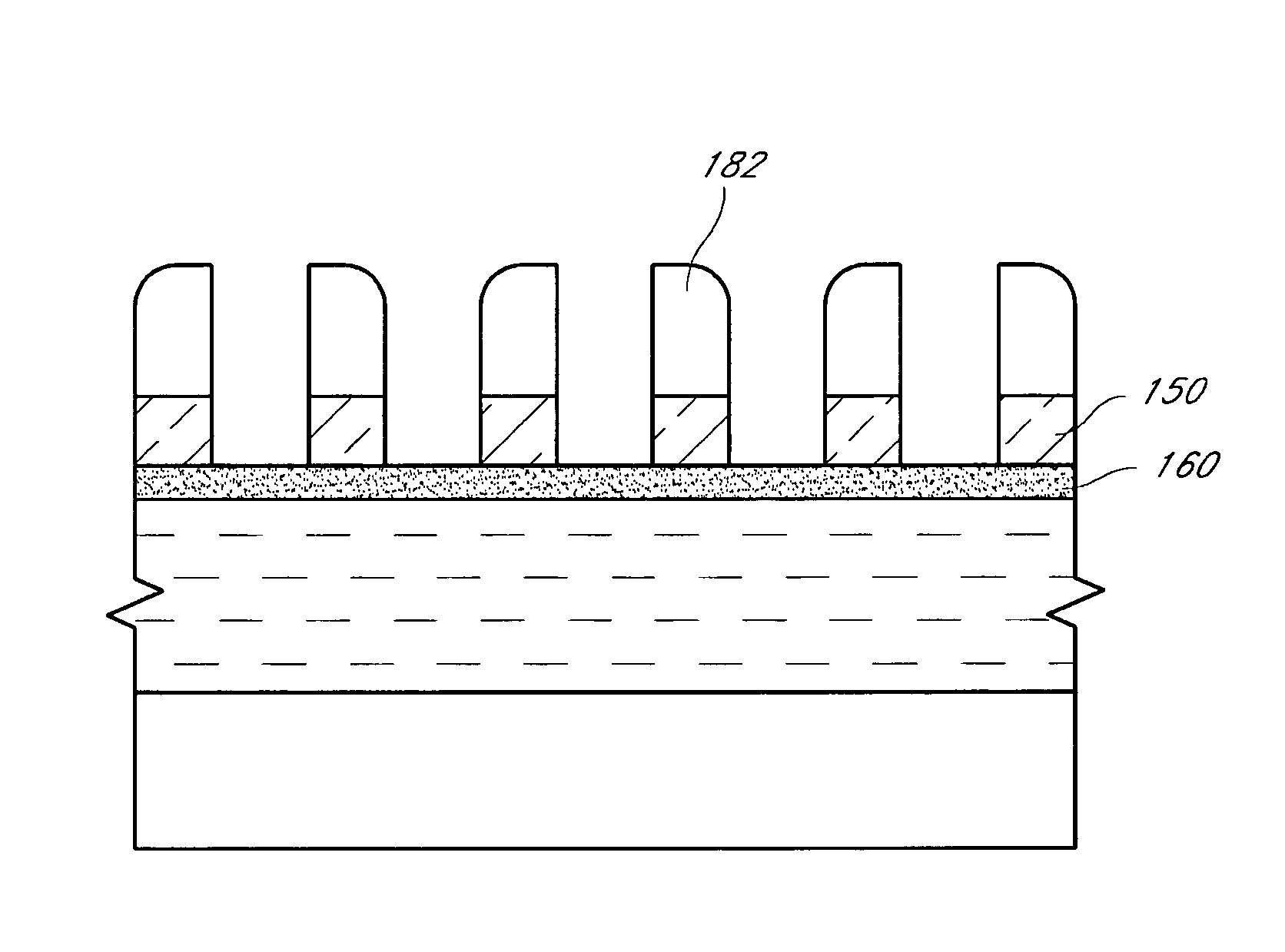 Methods for forming arrays of small, closely spaced features