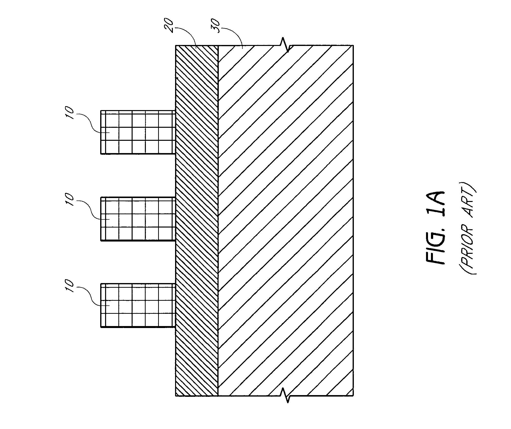 Methods for forming arrays of small, closely spaced features