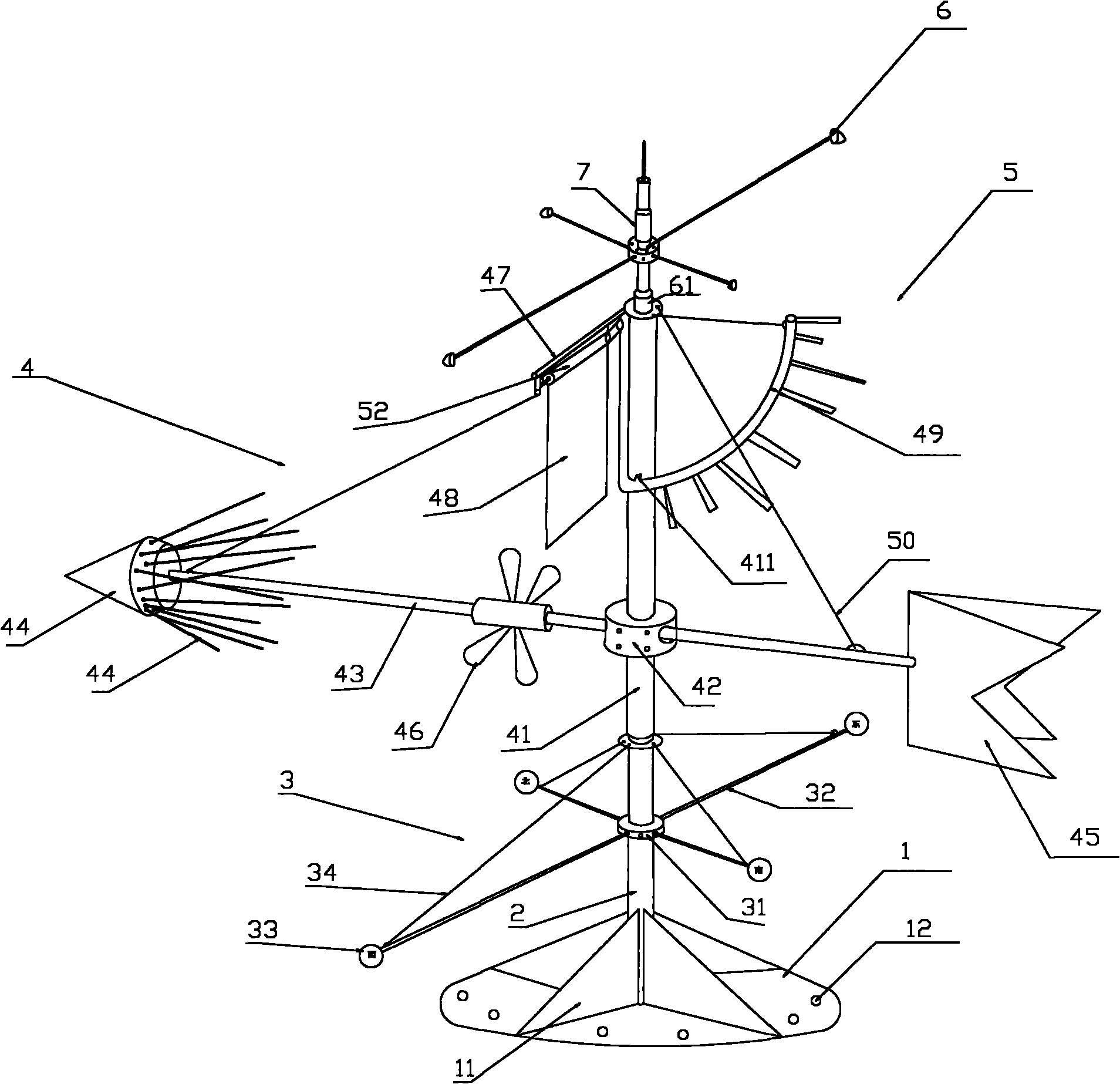 Multifunctional wind vane