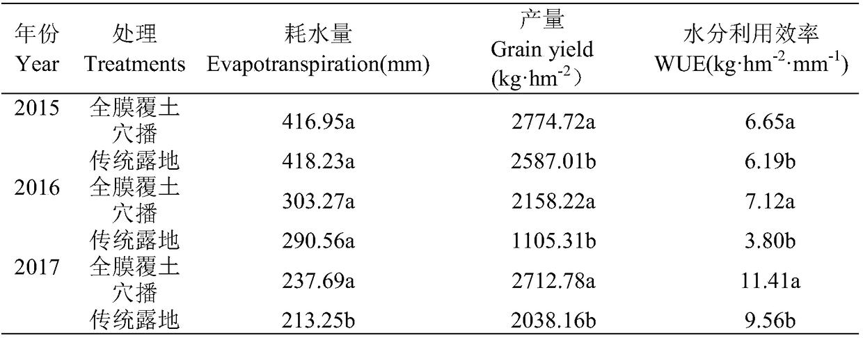 Green synergistic planting method for bitter buckwheat in dry land