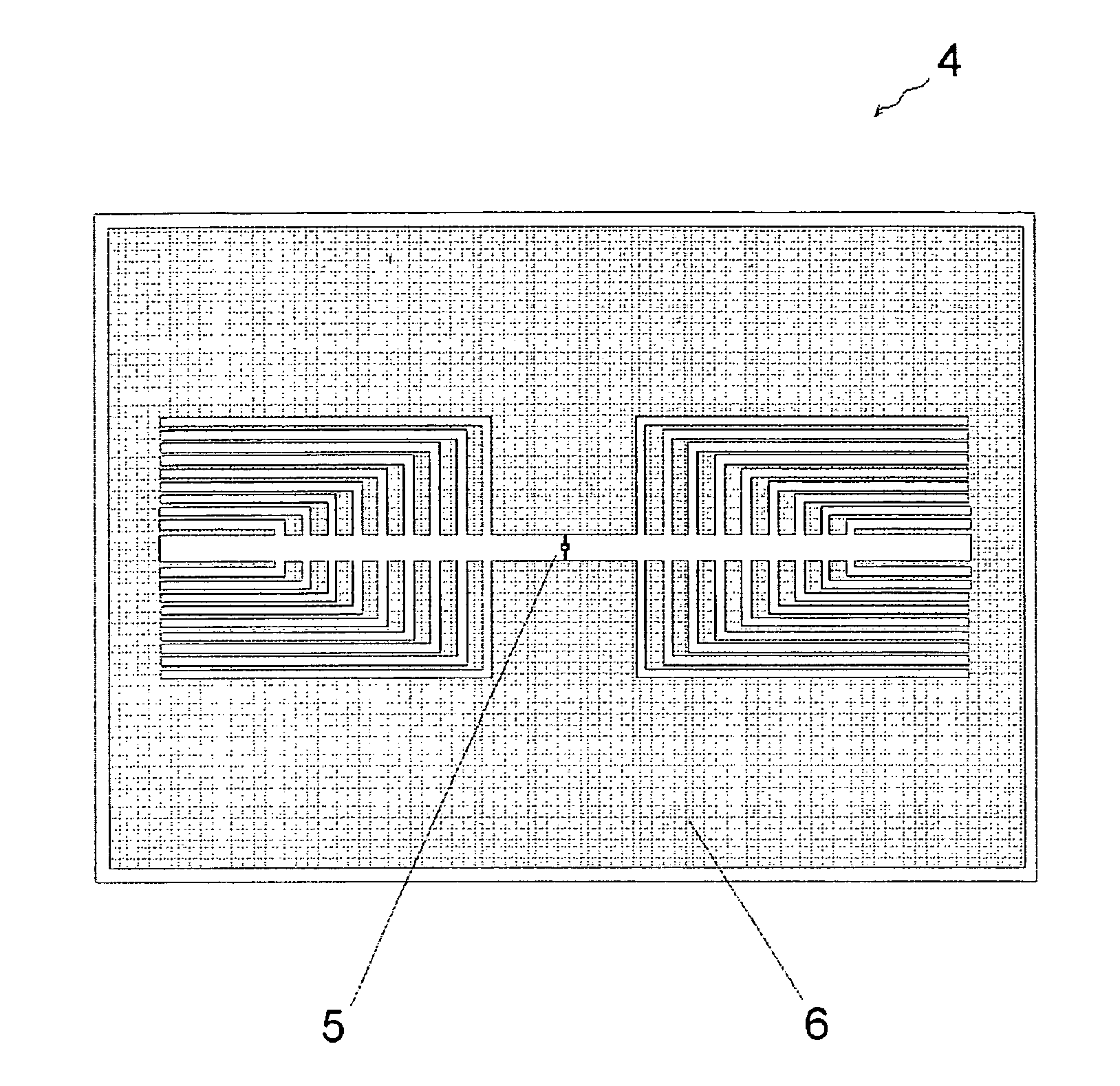 Small rectenna for radio frequency identification transponder