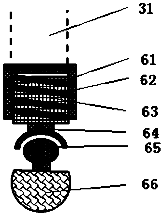 Anti-falling collision single-leg buffer structure and leg type undercarriage