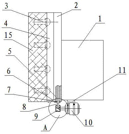 Wall-mounted safe used in commercial bank management and its automatic adjustment method