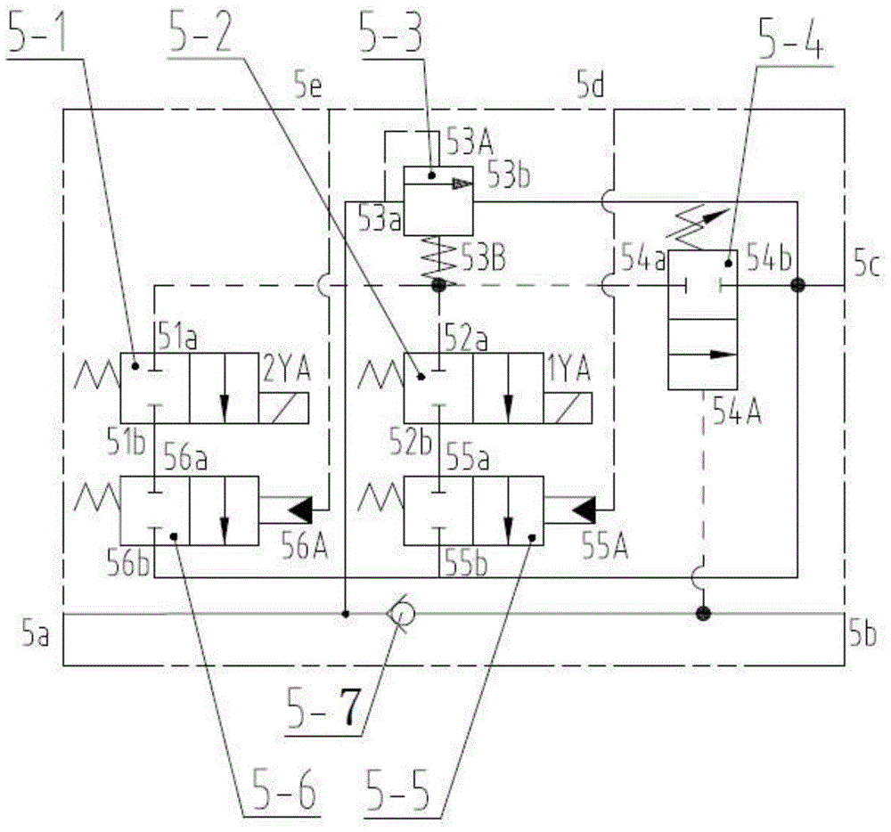 Two-pump confluence hydraulic control system