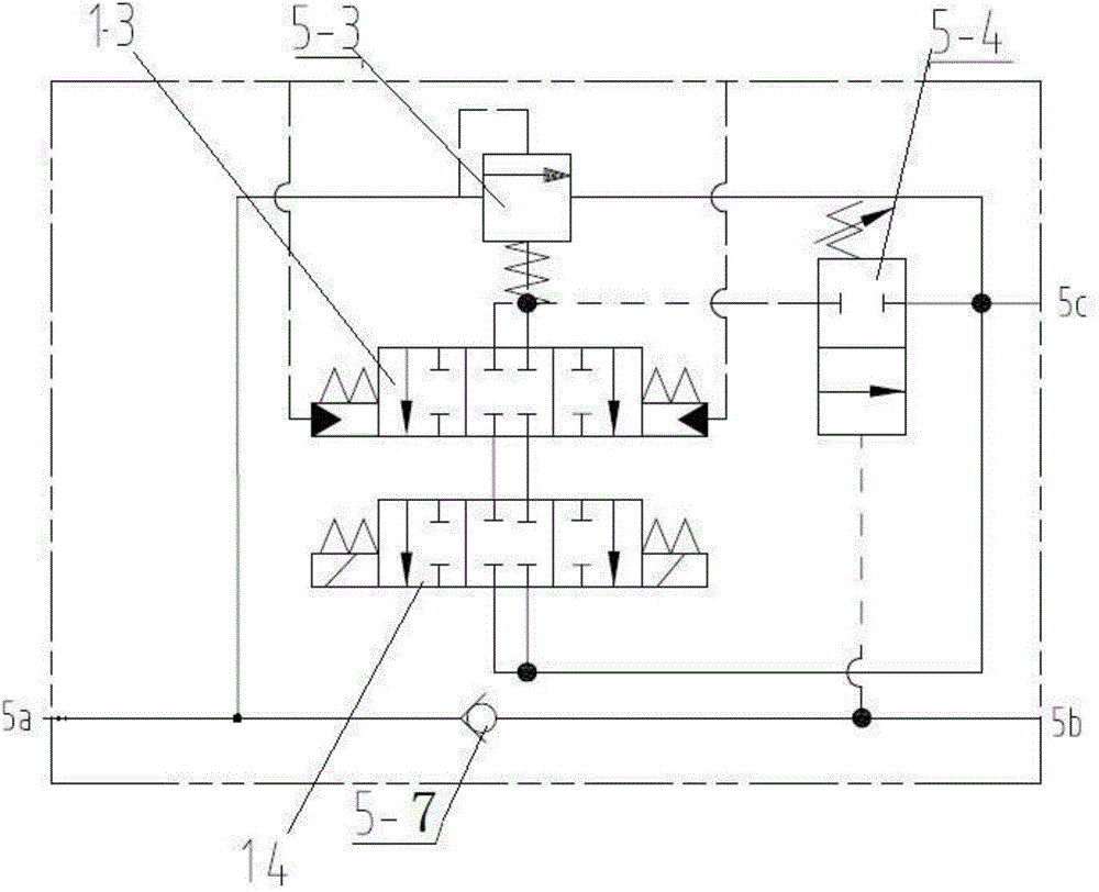 Two-pump confluence hydraulic control system