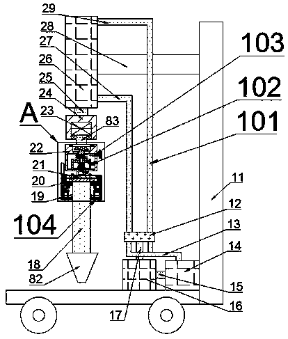 Soil exploration drilling device with drill bit overloading protection function