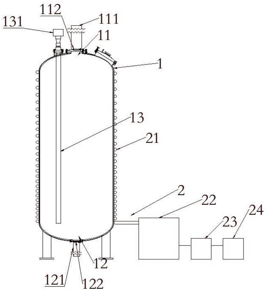 Automatic temperature control PP tank and working method thereof