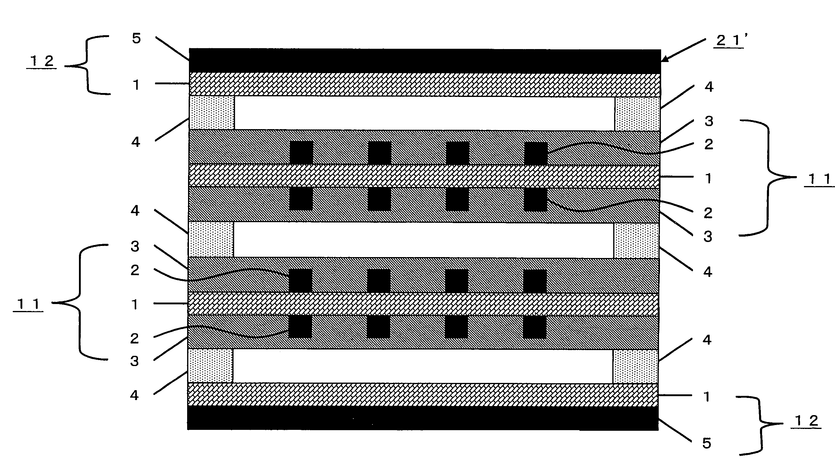 Hinge board and method for producing the same