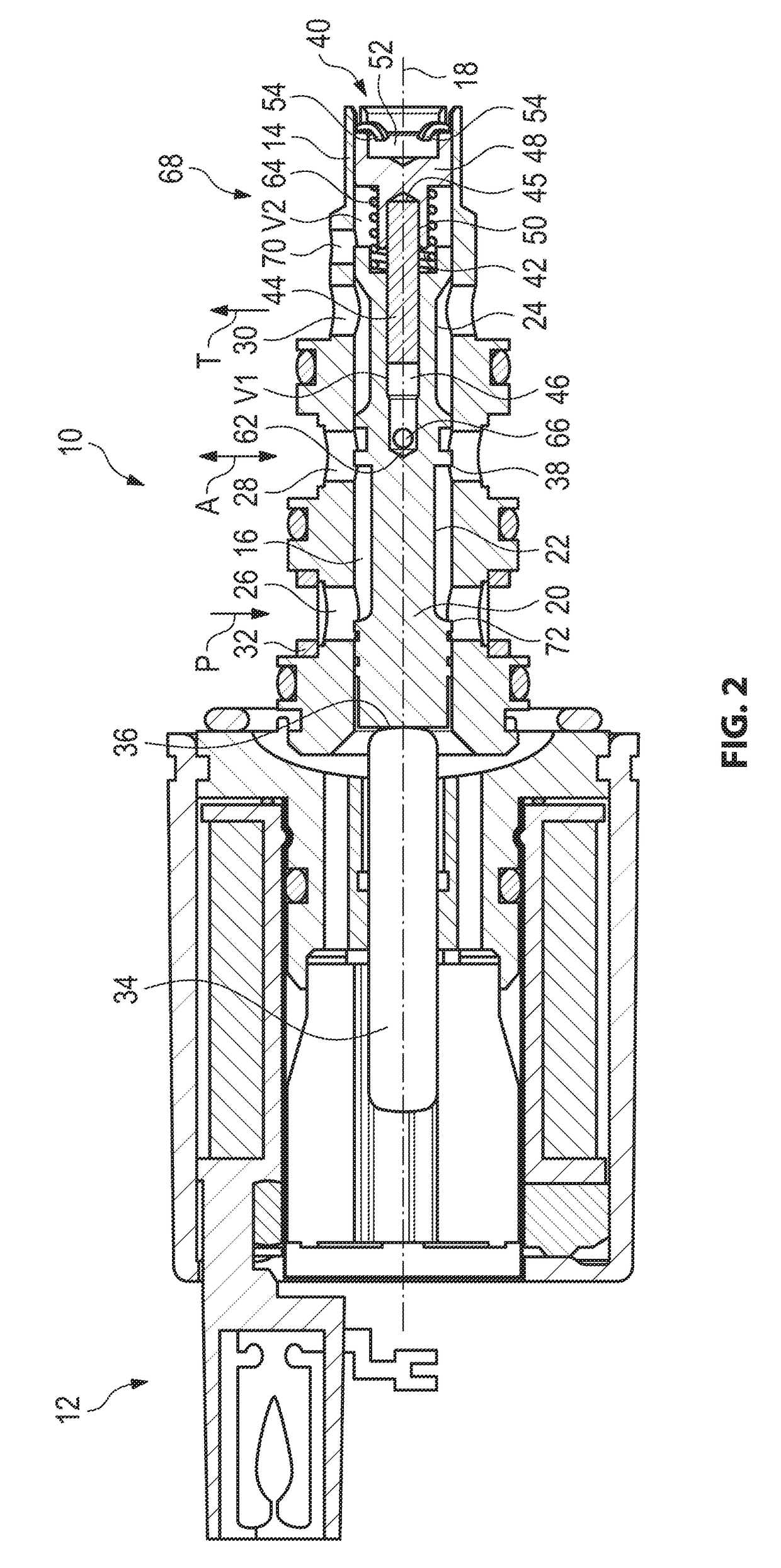 Electromagnetic pressure control valve