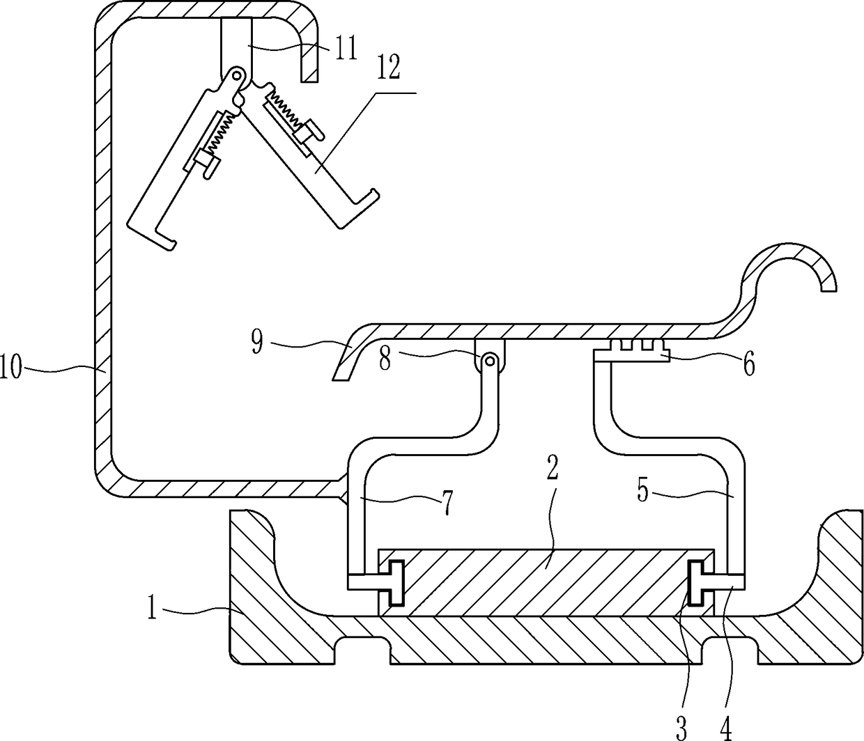 On-the-back leg stretching and retracting exercising device used for osteoarthritis