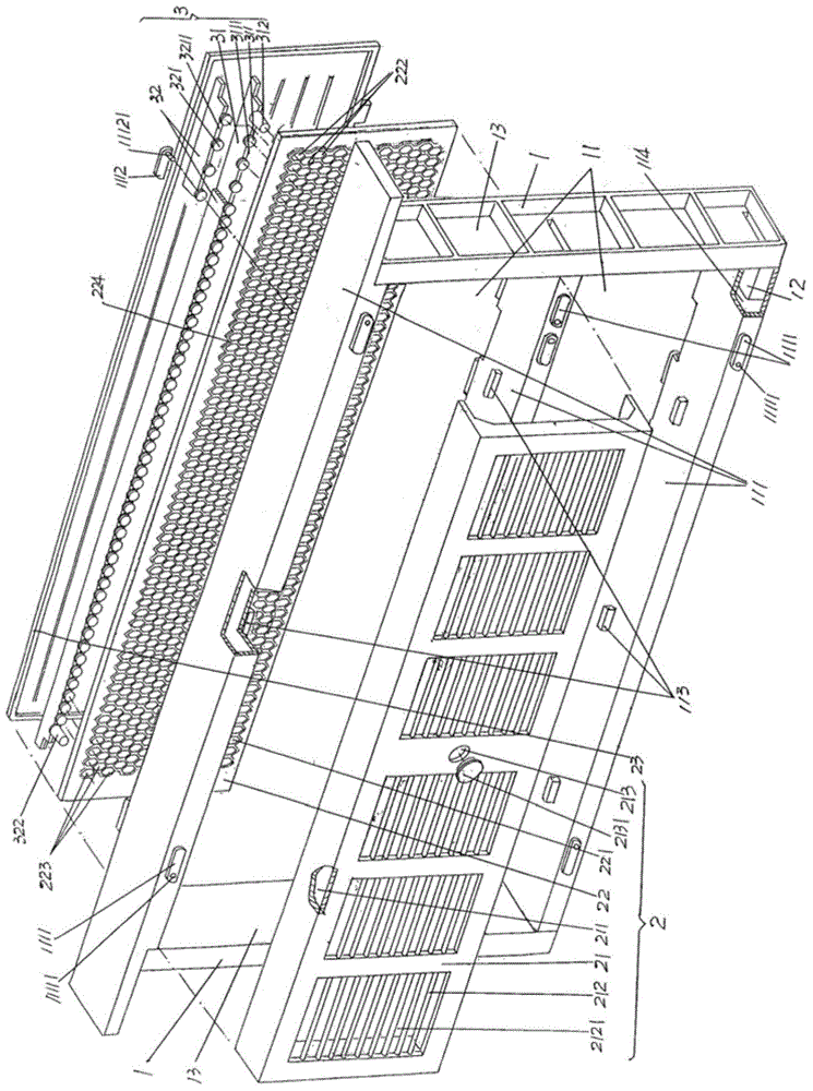 Larva-migration-free beehive honey collecting device