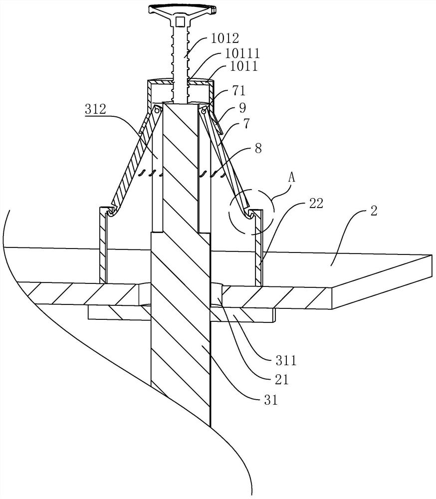 A construction hanging basket