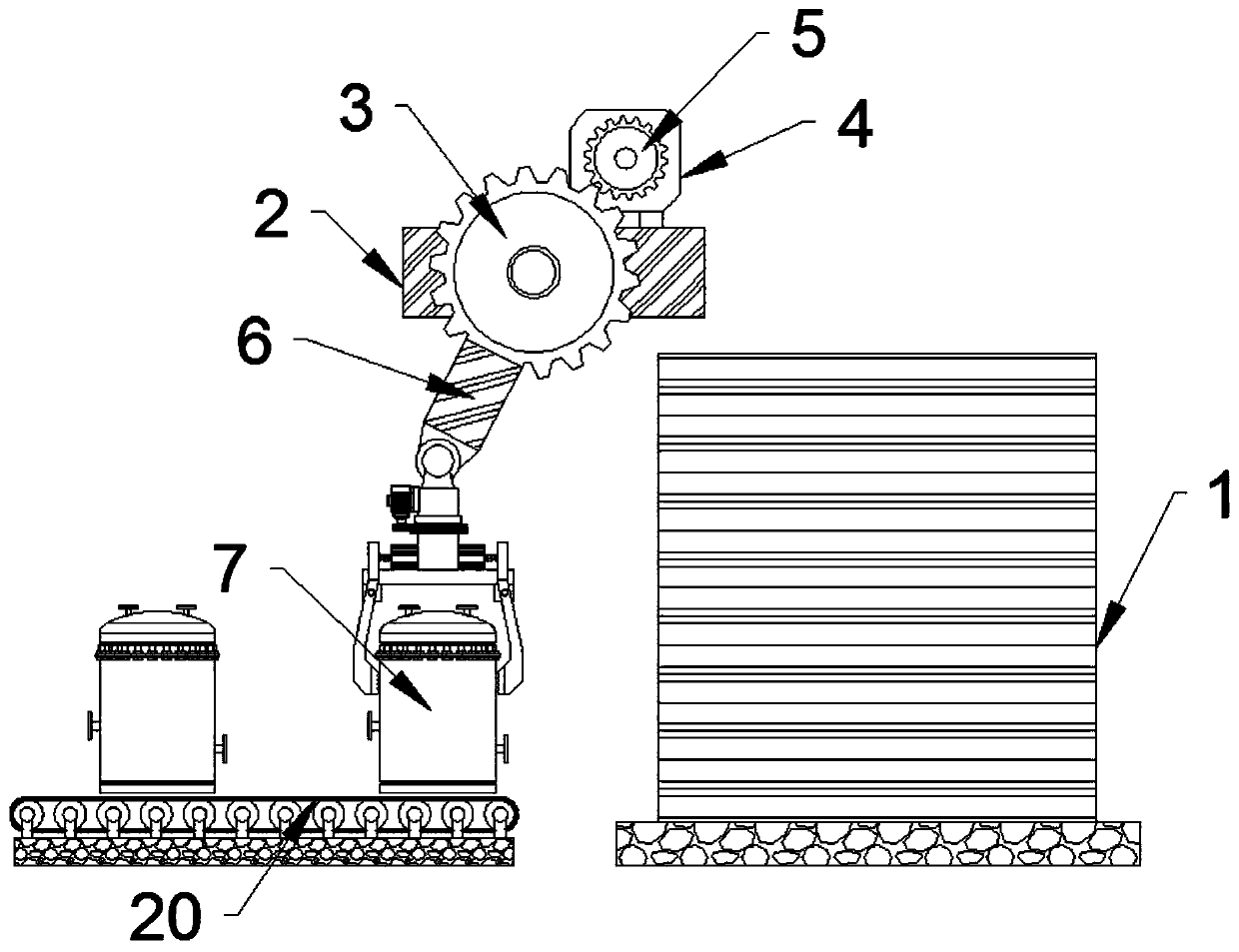 Flaw detection device for shielding tank