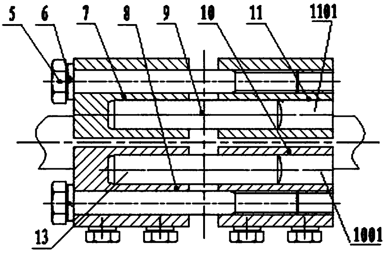 Bonding device for unframed oil seal