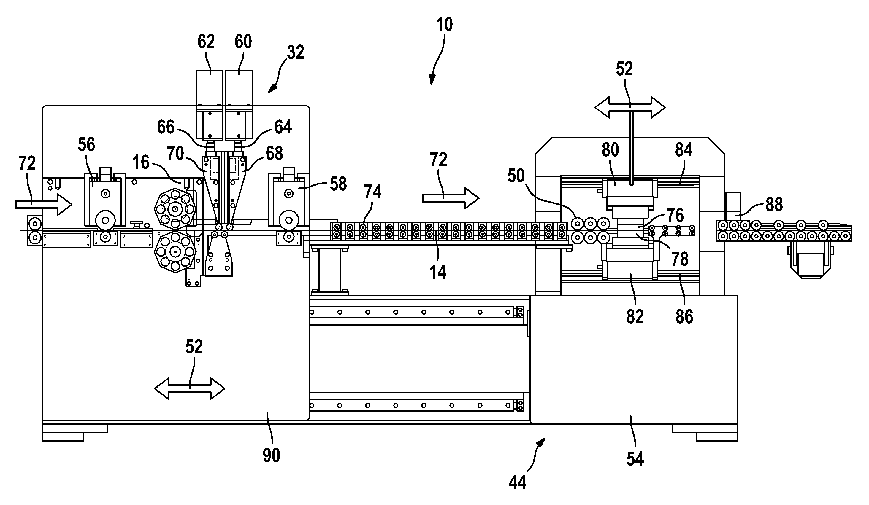 Method and device for producing bent spring elements