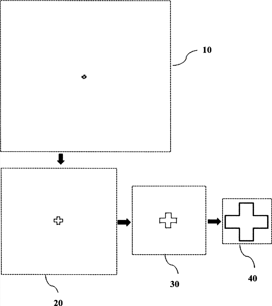 Method for aligning by combining lenses with multiple magnifications in direct-writing photoetching machine