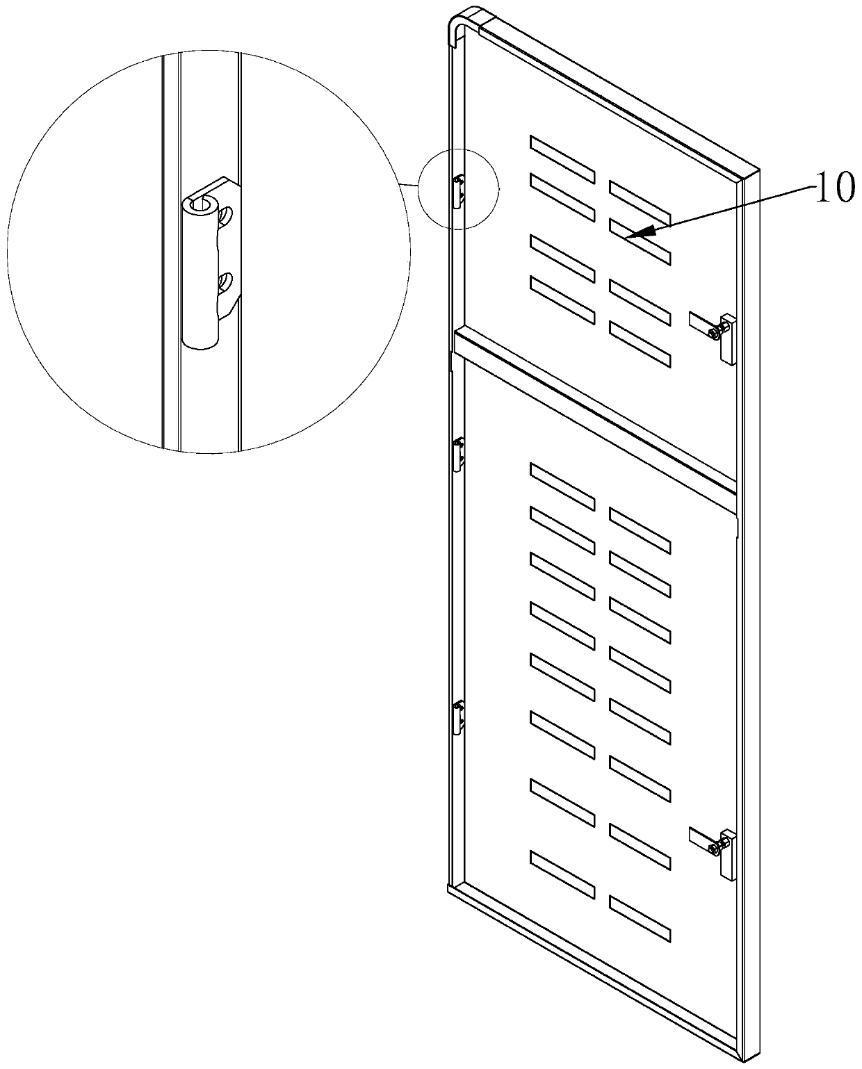 Air compressor box body realizing lifting heat dissipation and noise reduction