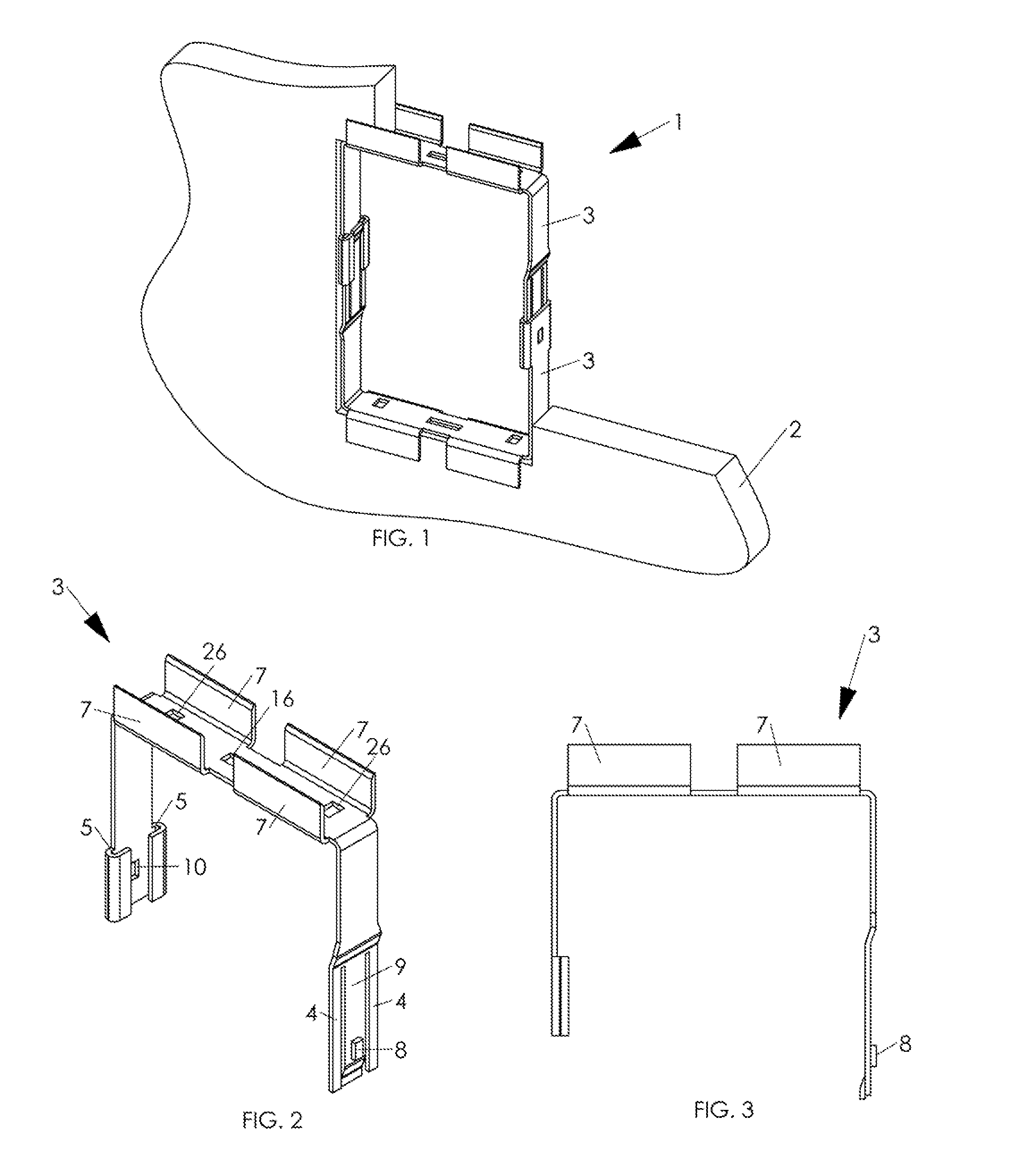 Wall mounting apparatus and frame assembly