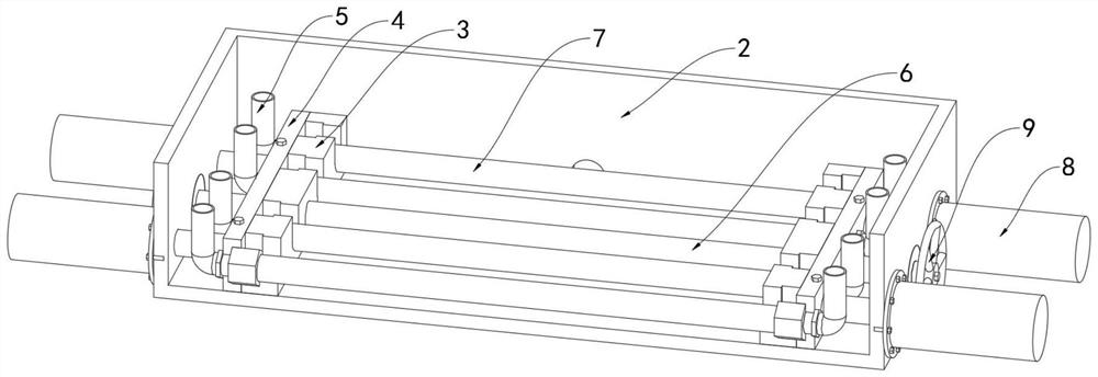 High-pressure airtightness detection device for automobile brake hose