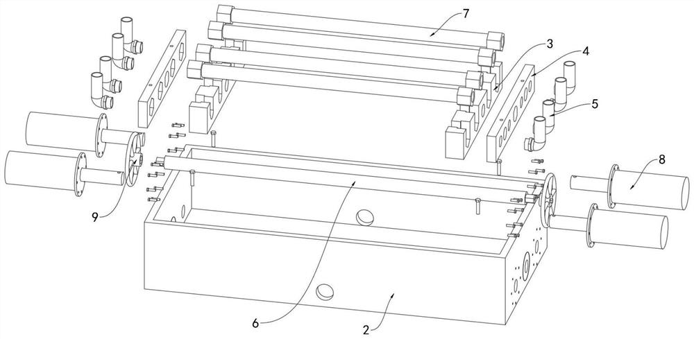 High-pressure airtightness detection device for automobile brake hose