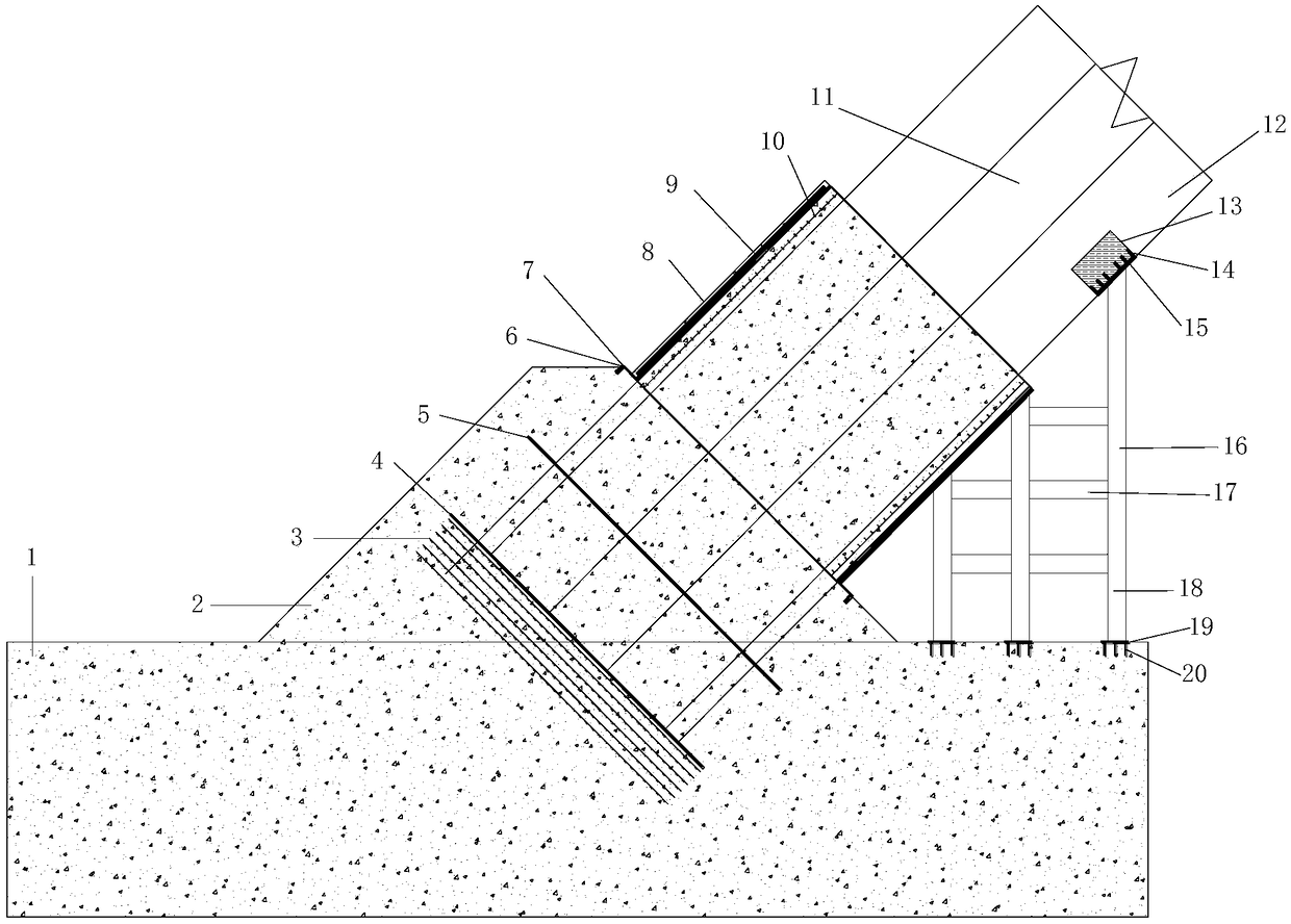 Steel tube concrete arch bridge body outer wrapped concrete arch springing structure and construction method