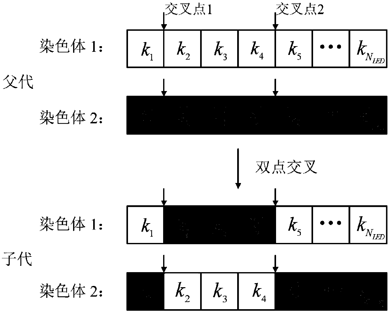 Downlink coverage uniformity optimization method for indoor visible light communication system