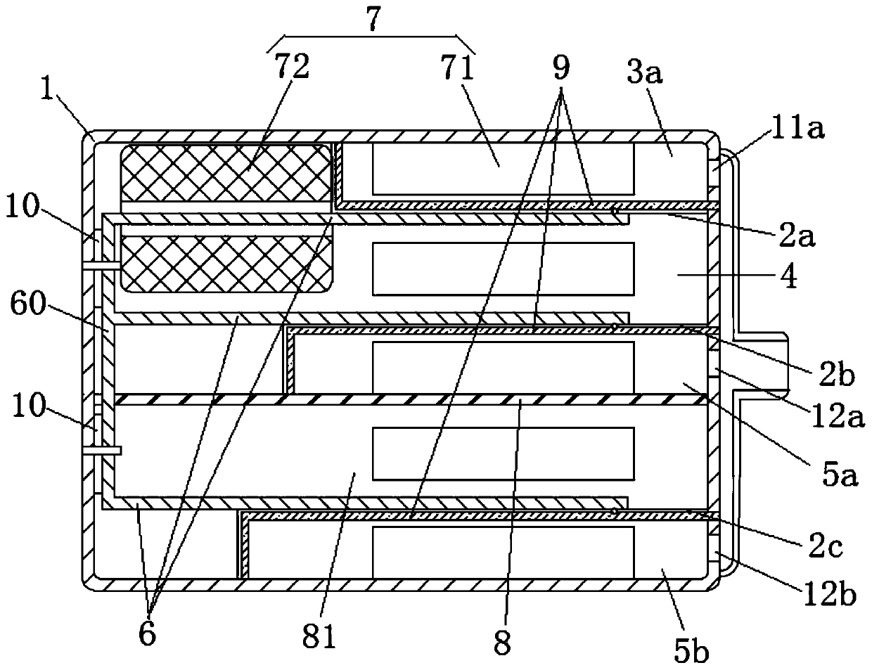 Multi-sound-cavity telephone receiver