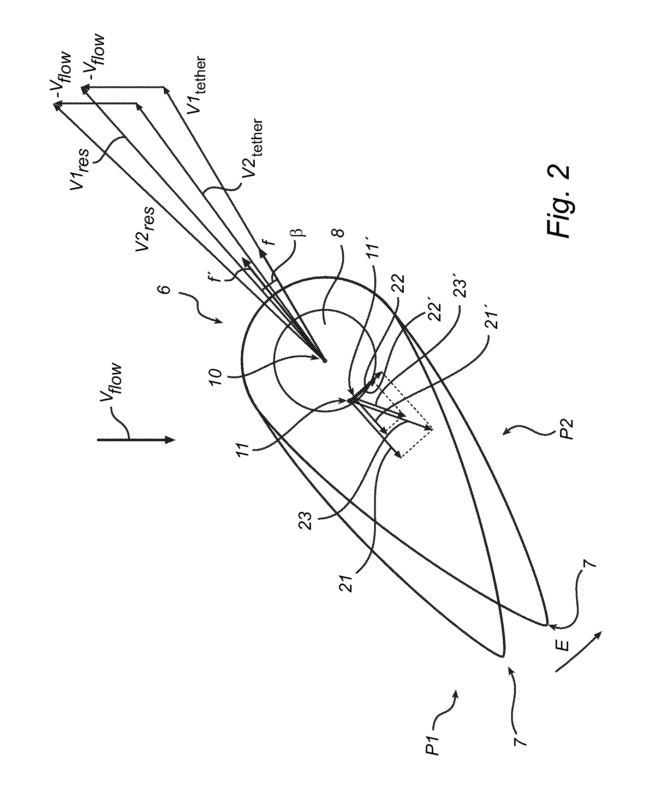 Tether for submerged moving vehicle