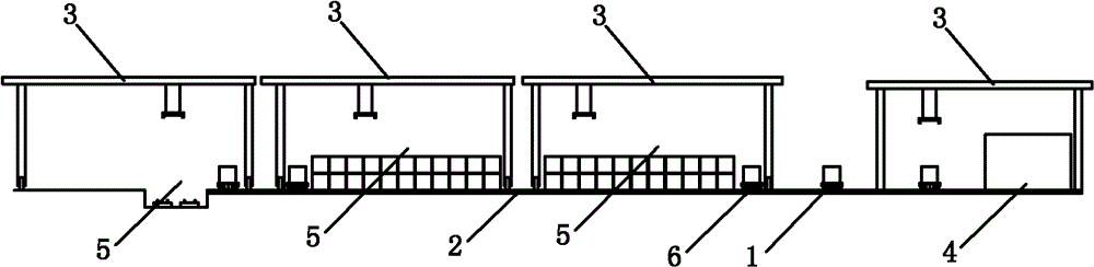 Track transfer system for containers