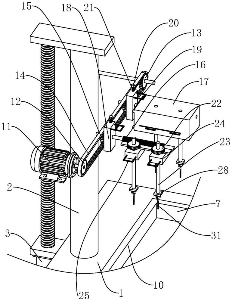 A drilling device for a micro-valve body for a forklift and its production process