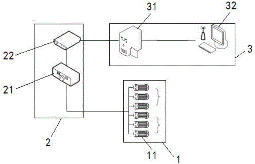 Slight shock monitoring system and method of double-curvature arch dam