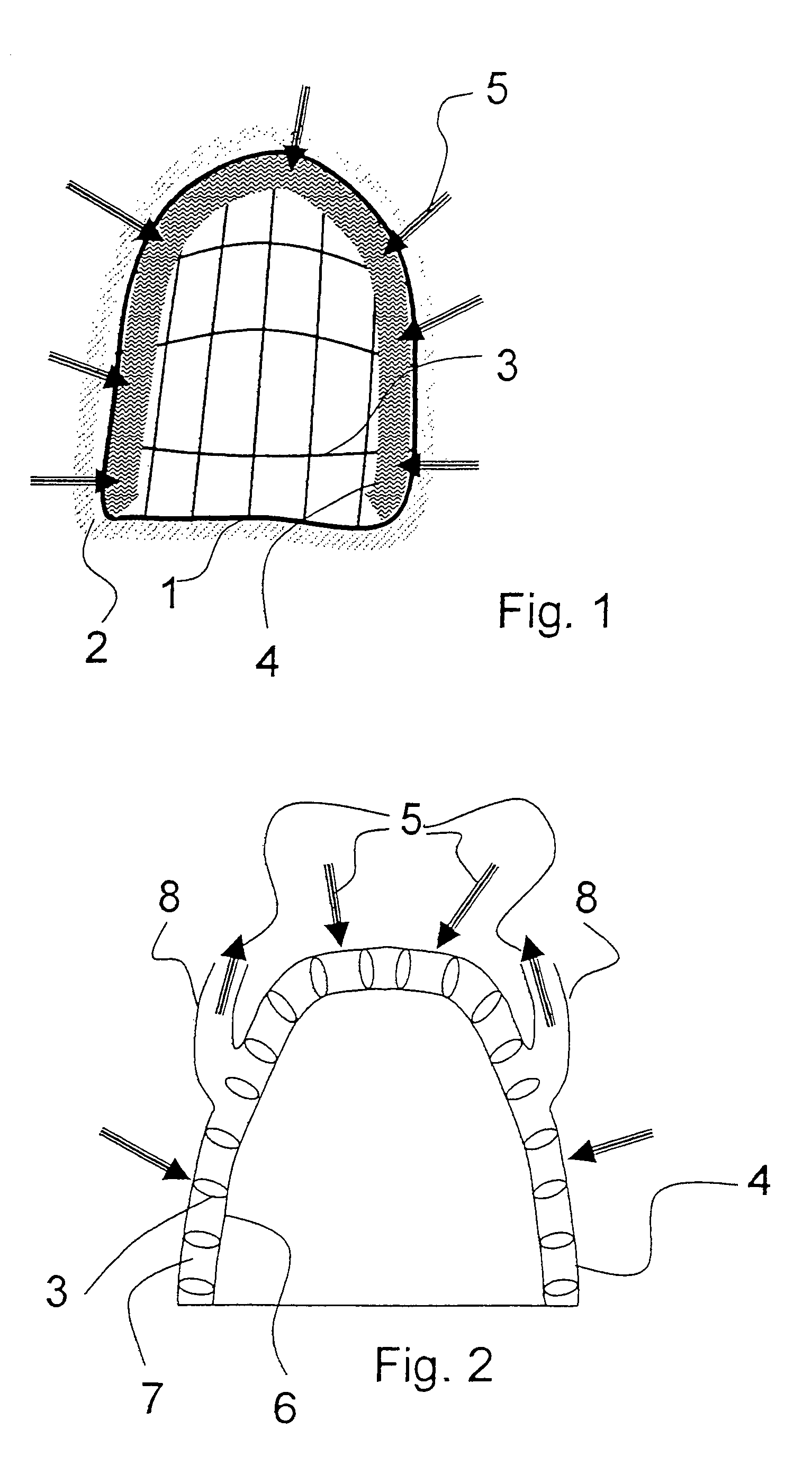 Breathing mask with integrated suction area