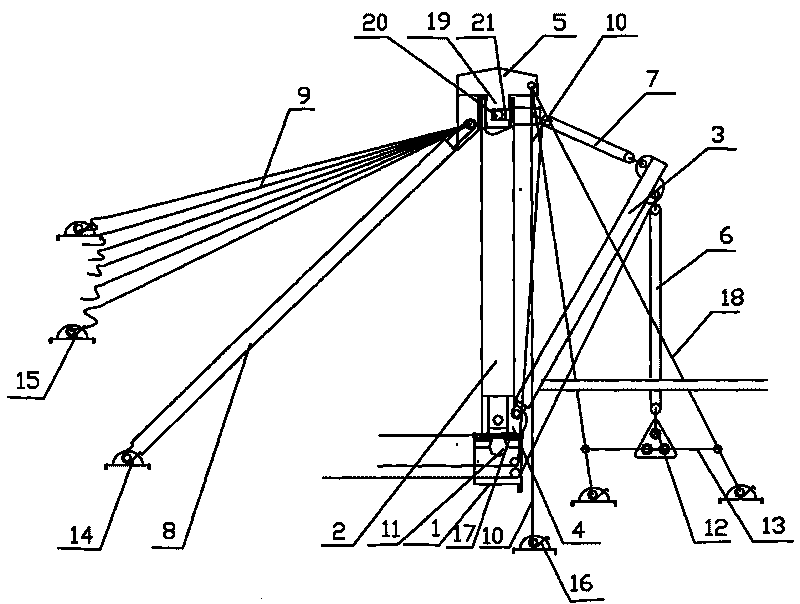 Method and device for lifting weight on top floor of super high-rise building