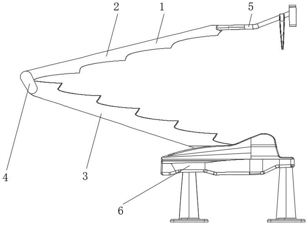 Pantograph structure for train