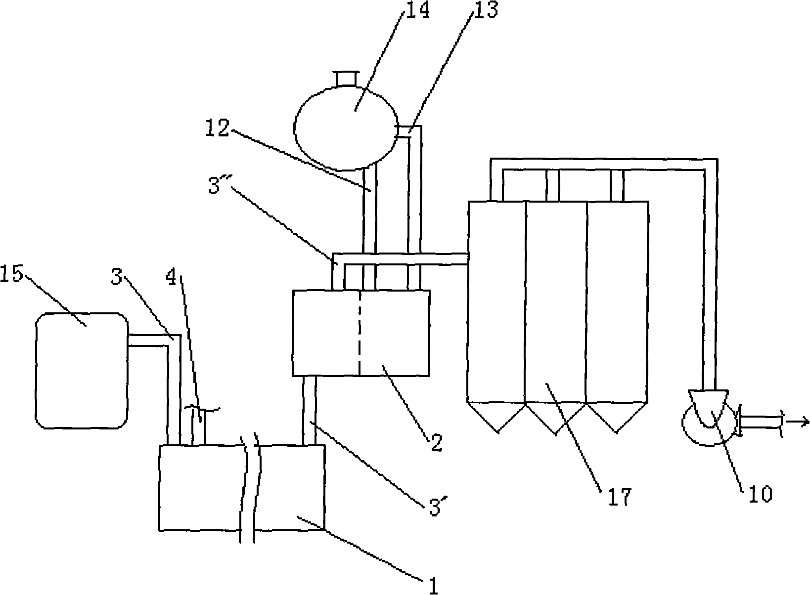 Device for reducing dioxins discharge during steel smelting in electric furnace and method thereof