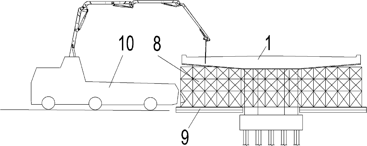 Separately precast and assembled bent cap and construction technology