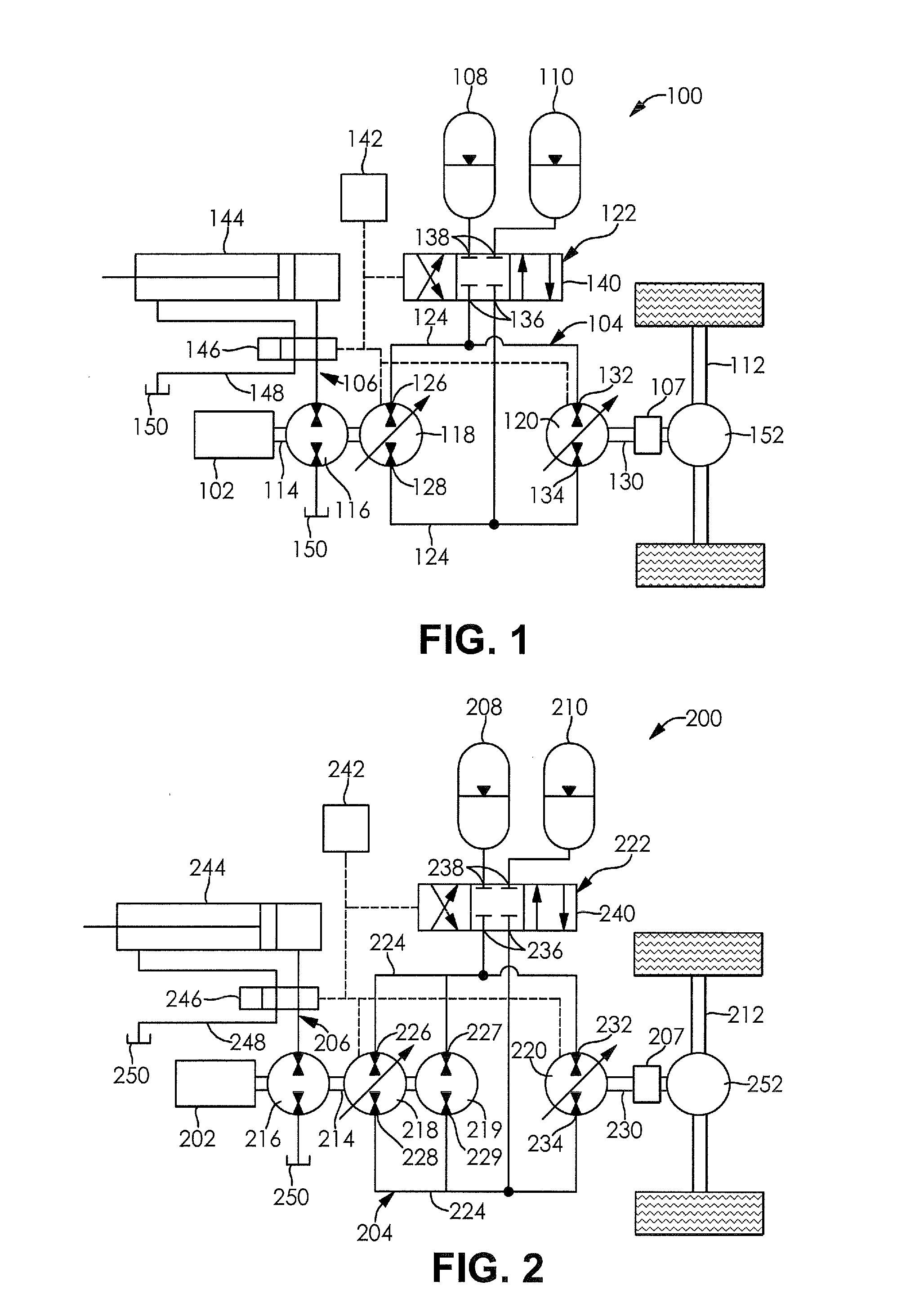 Accumulator assisted hydrostatic driveline and optimization method thereof