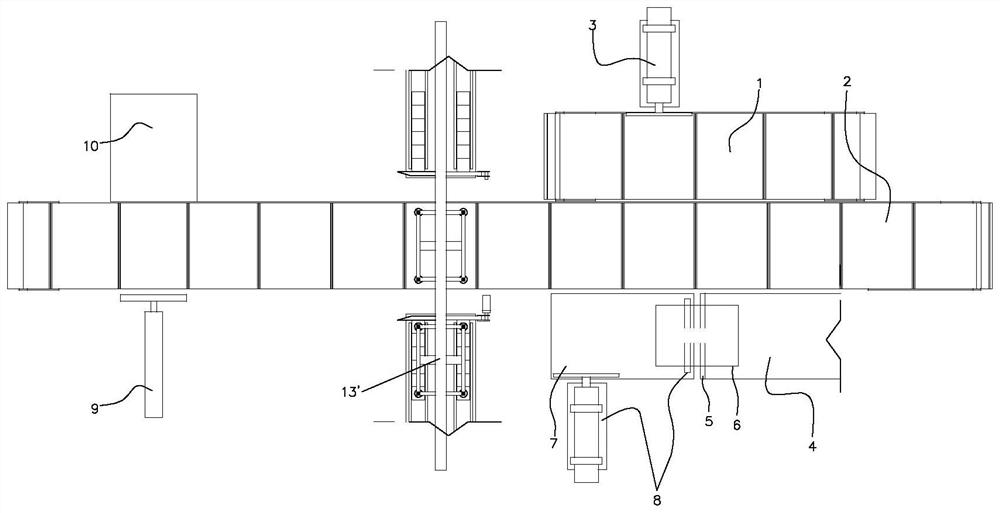 Special-shaped cigarette conveying device of tobacco packaging machine