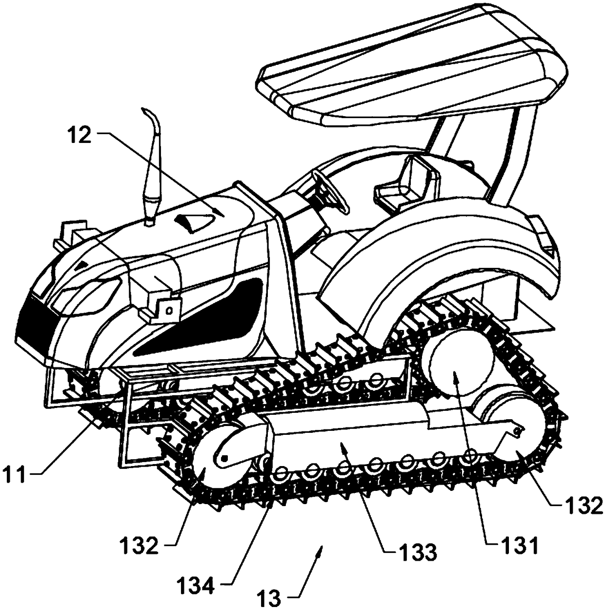 Combined type lotus rhizome harvesting machine