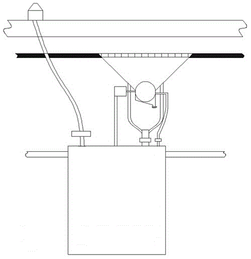 Municipal bridge guardrail cleaning device provided with v-shaped bottom and using method thereof