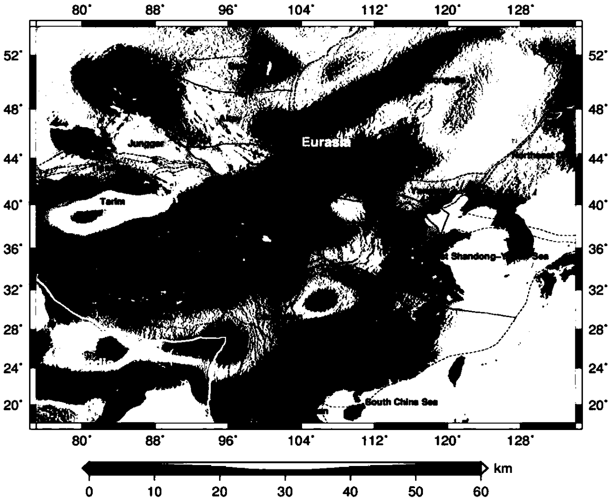 Curie isothermal surface buried depth inversion method through satellite magnetic anomaly