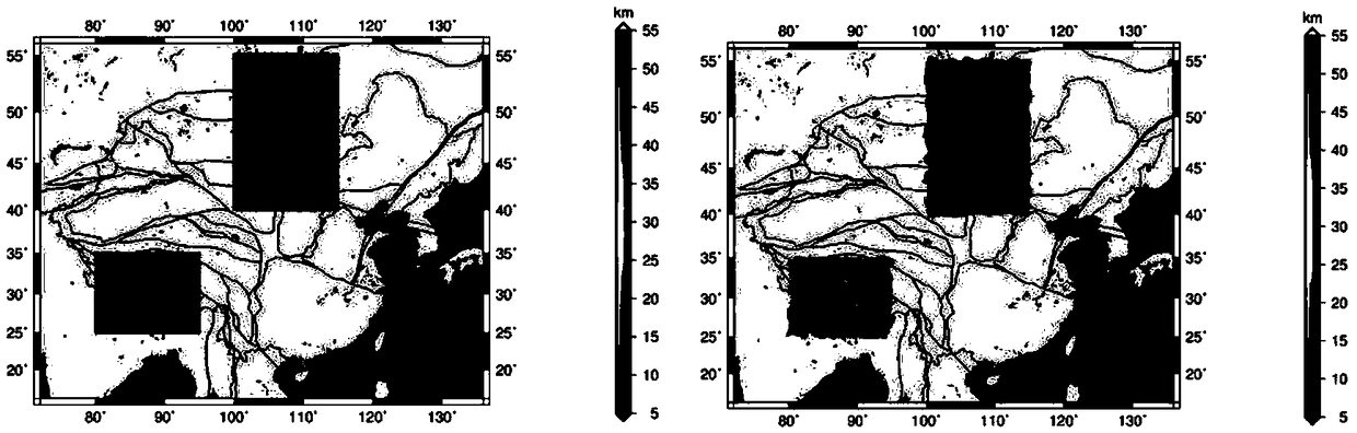 Curie isothermal surface buried depth inversion method through satellite magnetic anomaly