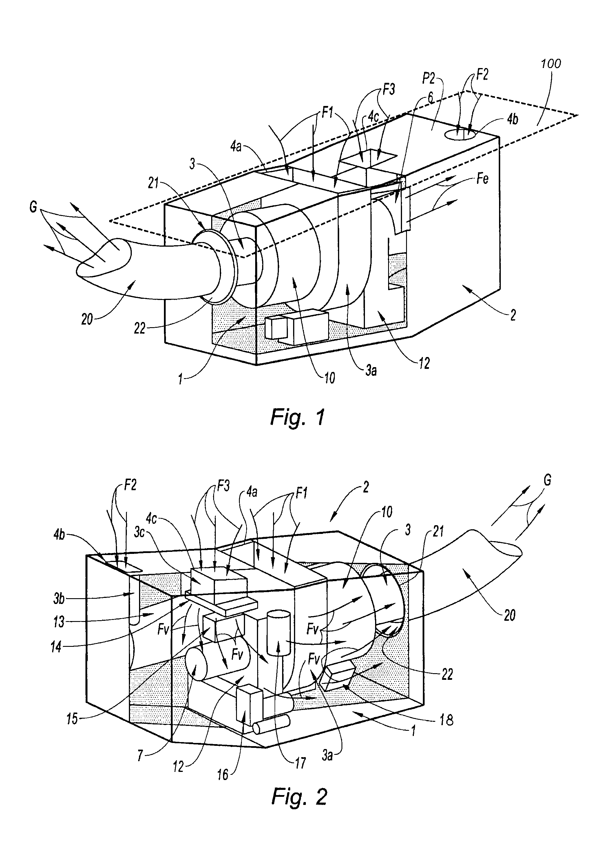 Method and system for feeding and ventilating with air a plant of an aircraft auxiliary power unit