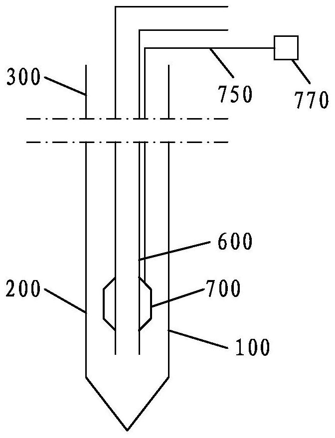 Layer-by-layer grouting construction method for fixed-point deep hole on the surface