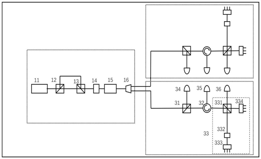 Quantum digital signature system and method based on time phase coding