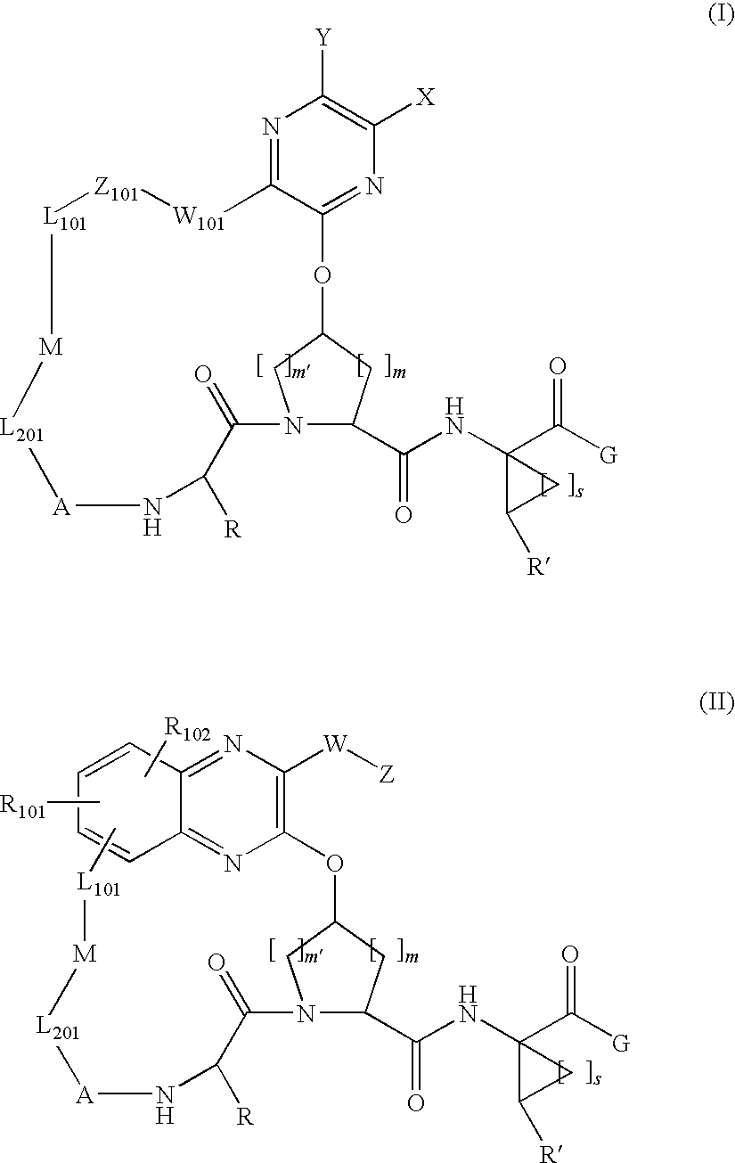 Quinoxaline-containing compounds as hepatitis c virus inhibitors