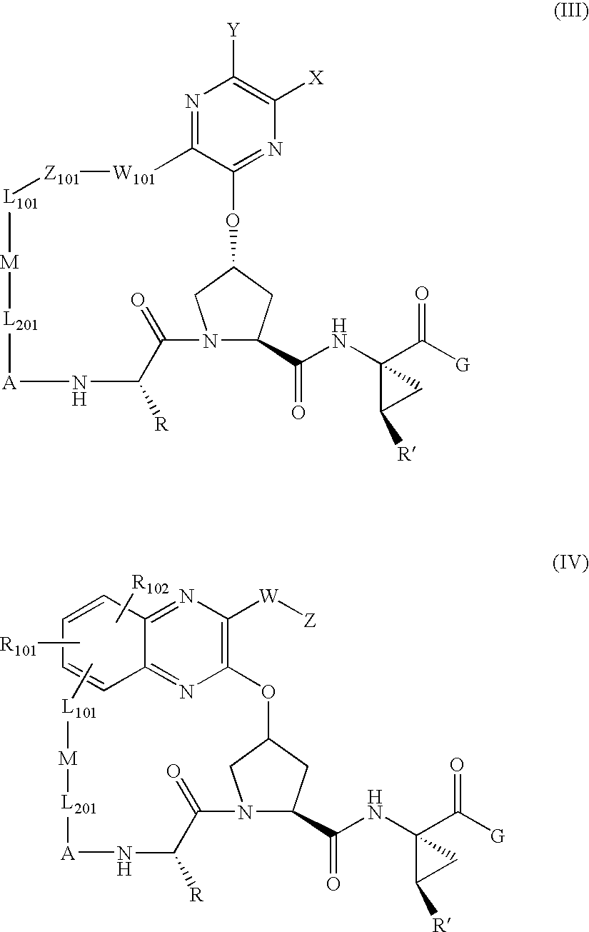 Quinoxaline-containing compounds as hepatitis c virus inhibitors